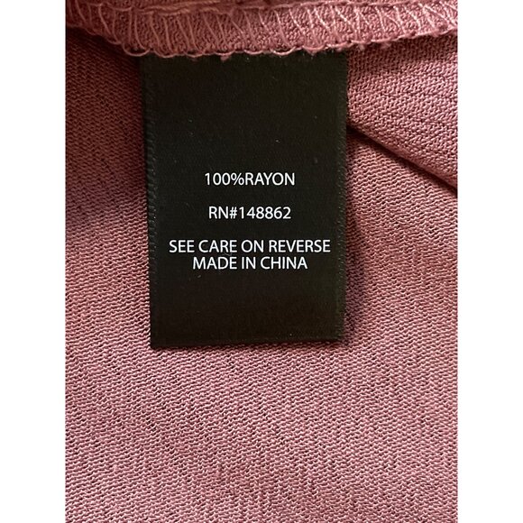 Torrid Blouse Womens Plus Size 5 Mauve Button-Front Ruffle‎ Neck & Tie Detail - Picture 5 of 10